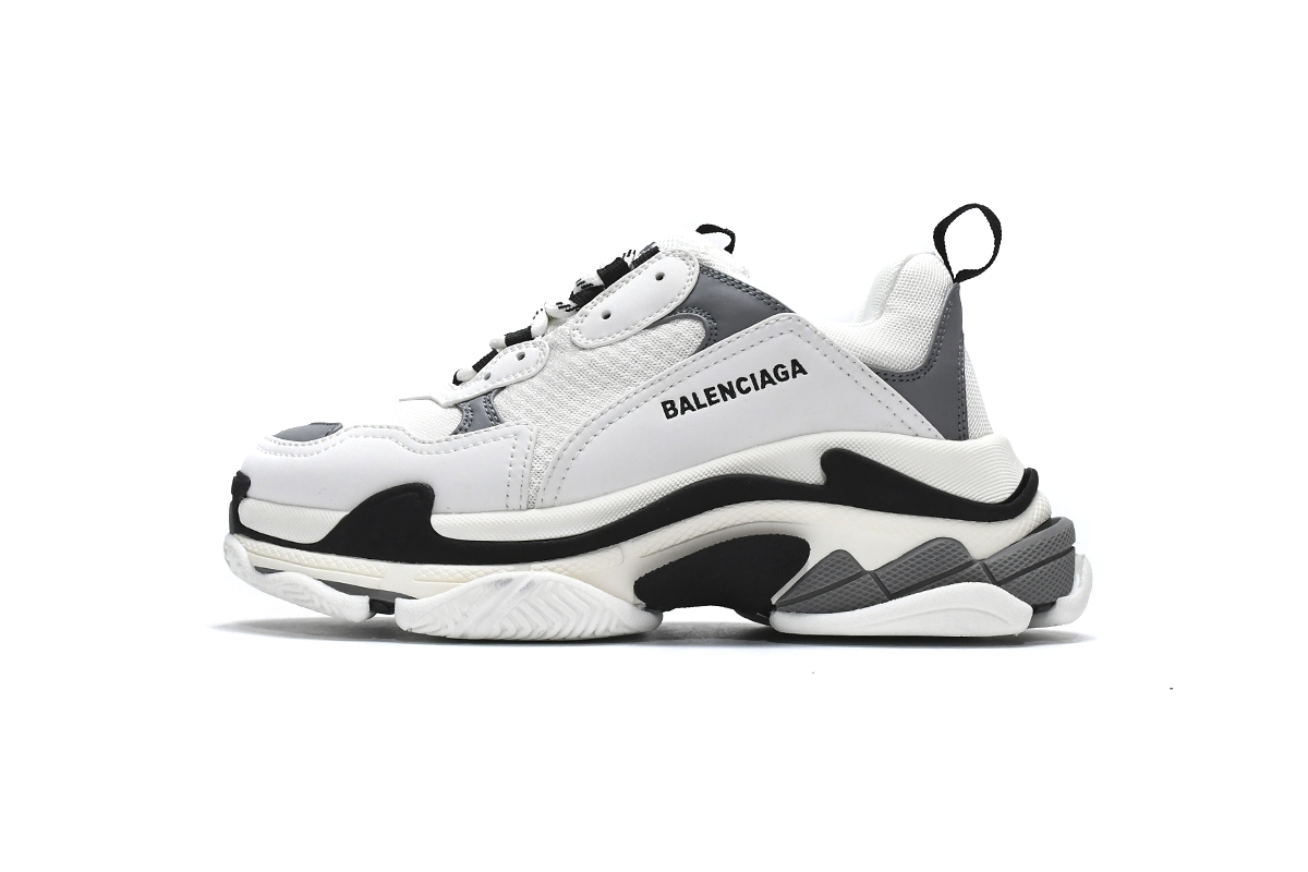 Balenciaga Triple S White Grey 536737 W09O1 9089