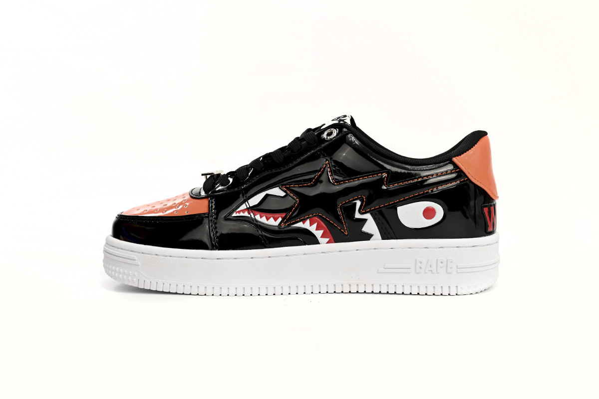 A Bathing Ape Bape Sta Low Mad Shark Orange Shark