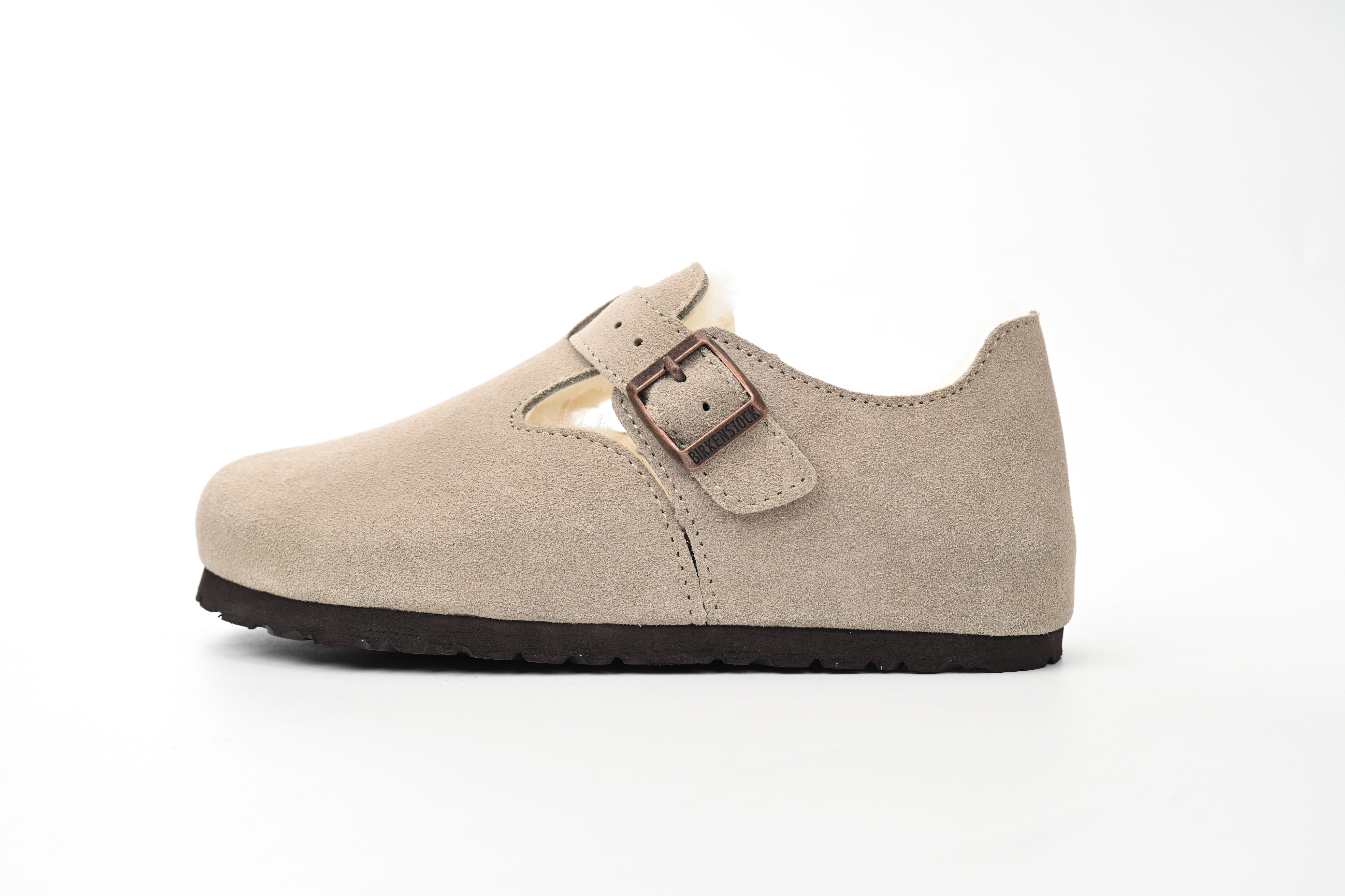 Birkenstock London Shearling Kith Faded Beige E14D010N6L