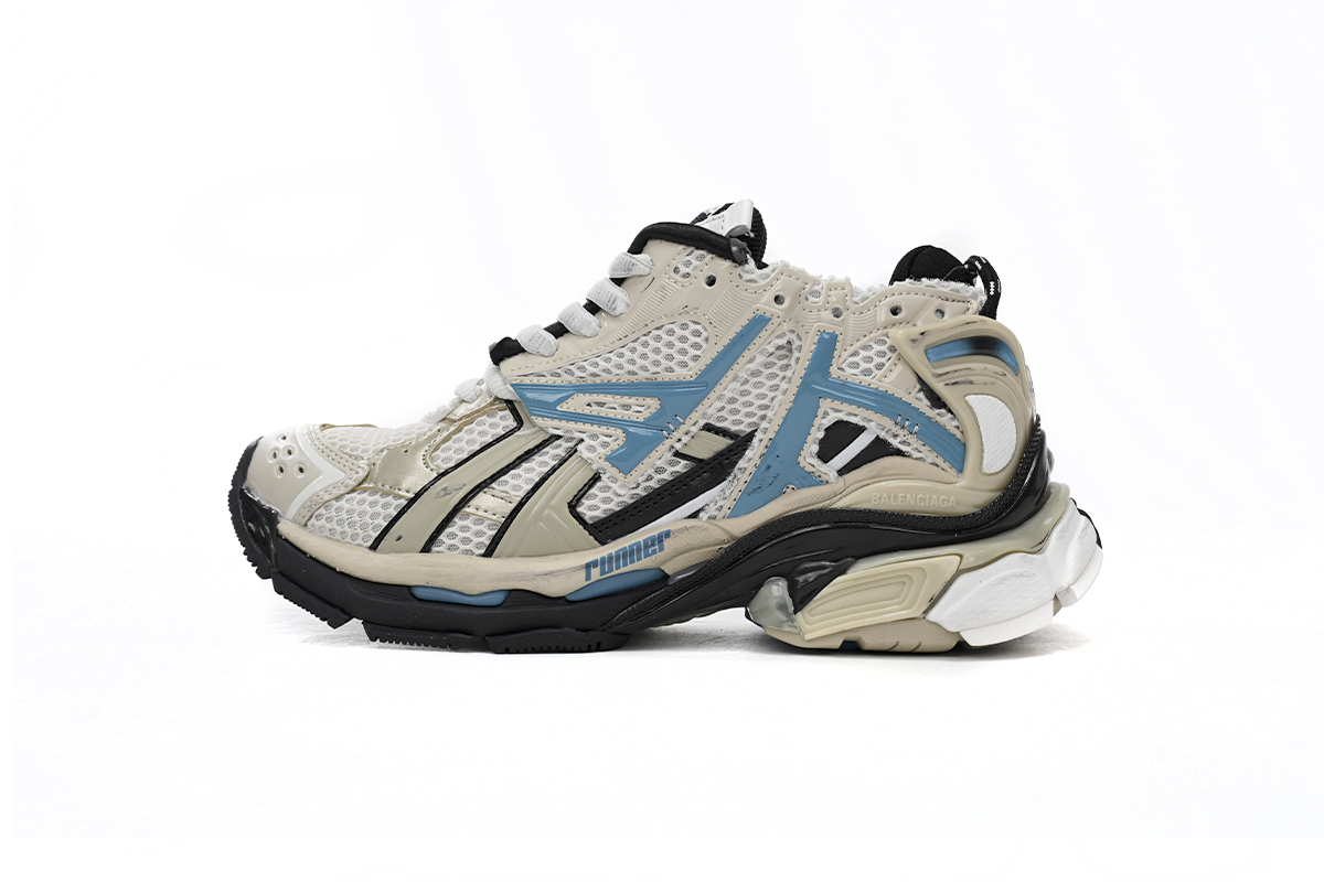 Balenciaga Runner Beige Grey Blue 677402 W5RH6 0312